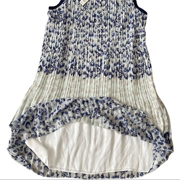 Max Studio Electric Pleated Floral Shift Dress Sz S NWT - Picture 9 of 15